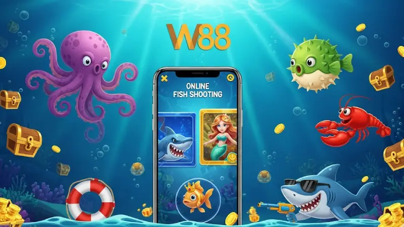 Trải nghiệm cực đỉnh với bắn cá đổi thưởng W88 hấp dẫn